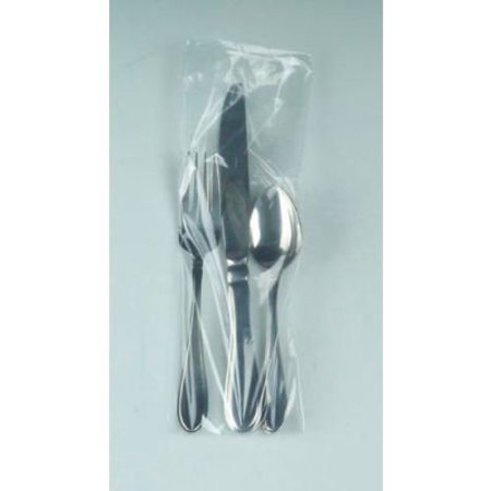 LK PACKAGING Flip Top Silverware Bags 3-1/2"W x 10"L, .75 Mil, Clear, 2000/Pack HB-10